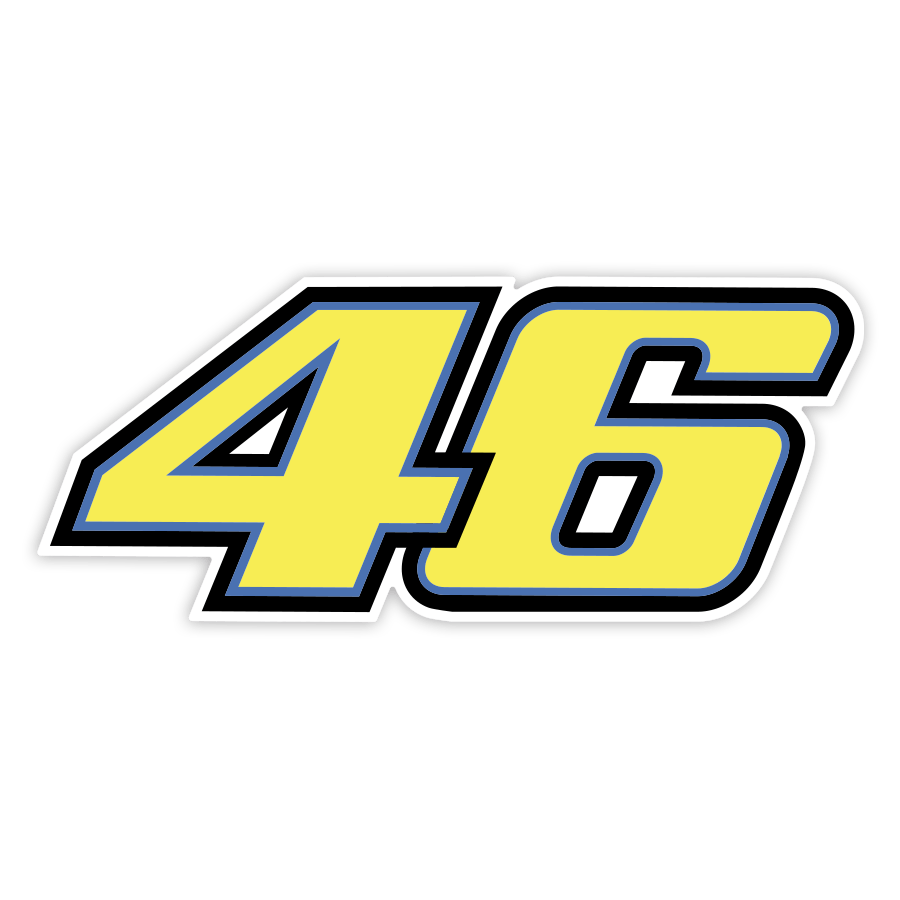 Car & Motorbike Stickers: Number 46 MotoGP Valentino Rossi