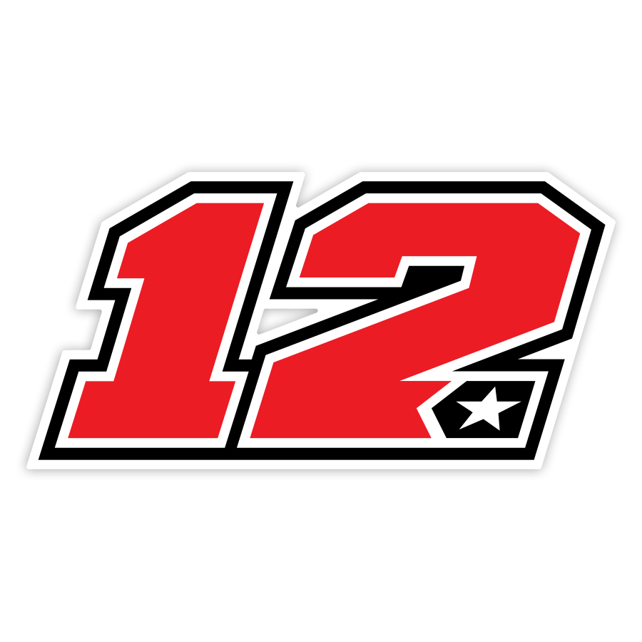 Car & Motorbike Stickers: Number 12 MotoGP Maverick Viñales