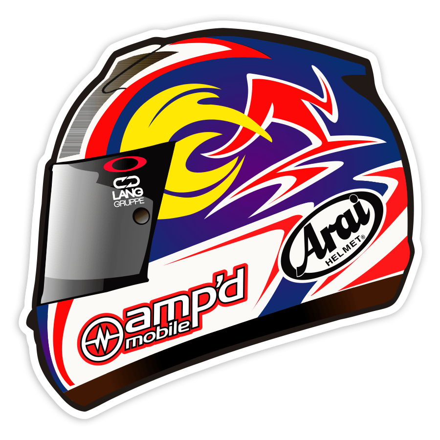Car & Motorbike Stickers: Helmet MotoGP Nicky Hayden