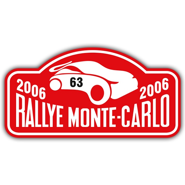 Car & Motorbike Stickers: Monte-Carlo Rally 2006