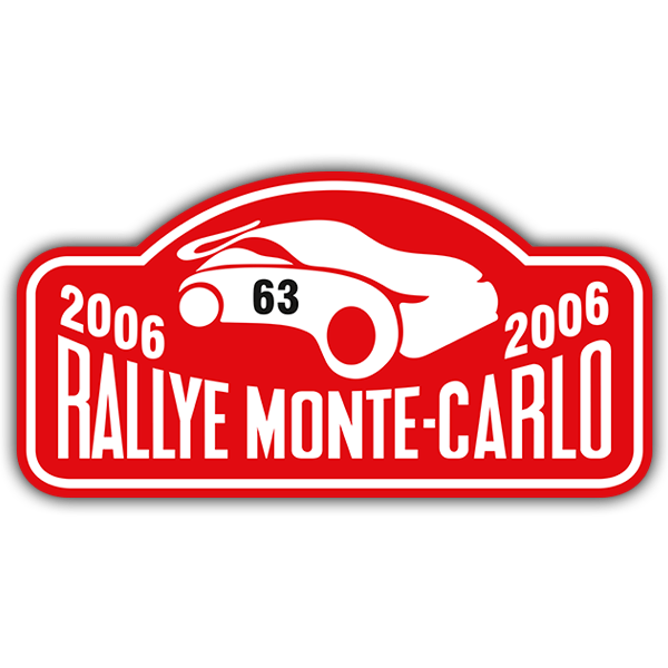 Car & Motorbike Stickers: Monte-Carlo Rally 2006