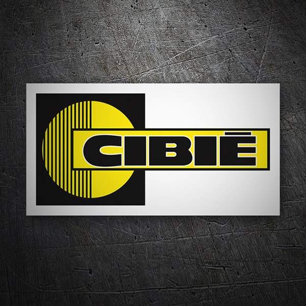 Car & Motorbike Stickers: Cibie white background
