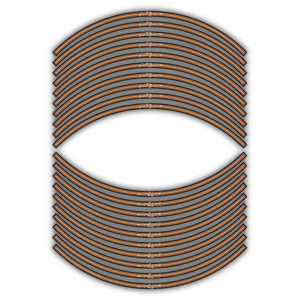 Car & Motorbike Stickers: Kit rim stripes sticker legend Harley