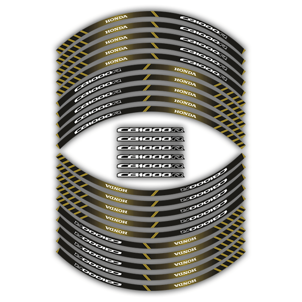Car & Motorbike Stickers: Rim Stripes sticker Honda CB 1000R