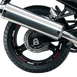 Car & Motorbike Stickers: Kit rim stripes sticker Suzuki Bandit 5