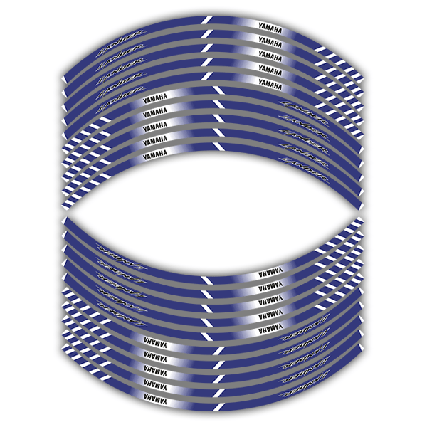 Car & Motorbike Stickers: Kit rim stripes sticker Yamaha Lander