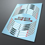 Car & Motorbike Stickers: Kit rim stripes sticker BMW S1000R Motorrad 3