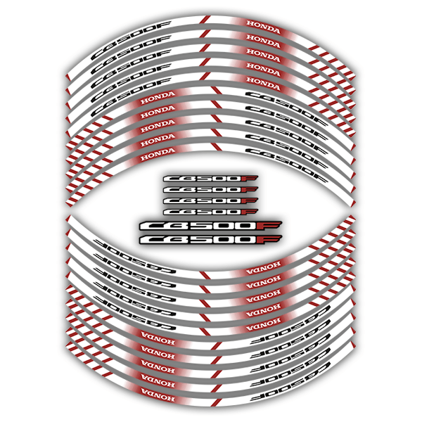Car & Motorbike Stickers: Rim stripes sticker Honda CB 500F