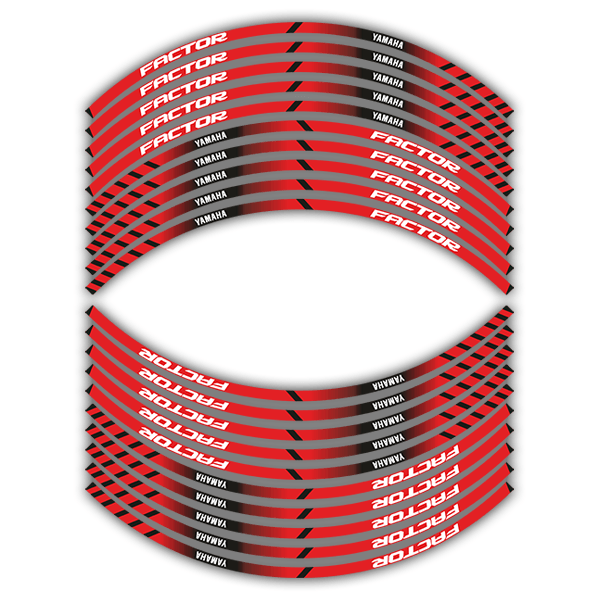 Car & Motorbike Stickers: Rim stripes sticker Yamaha YBR 125 Factor