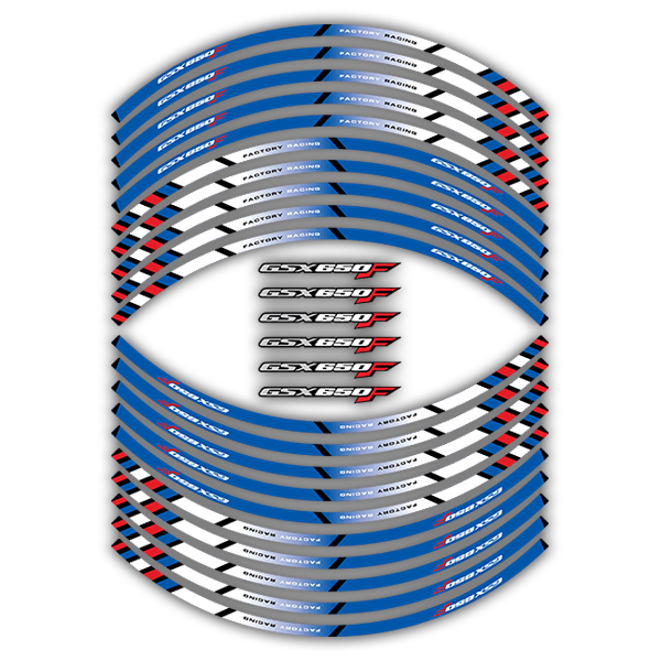 Car & Motorbike Stickers: Rim stripes sticker Suzuki GS 650F