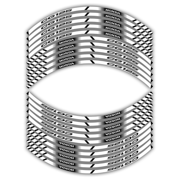 Car & Motorbike Stickers: Rim stripes sticker Honda CG 125