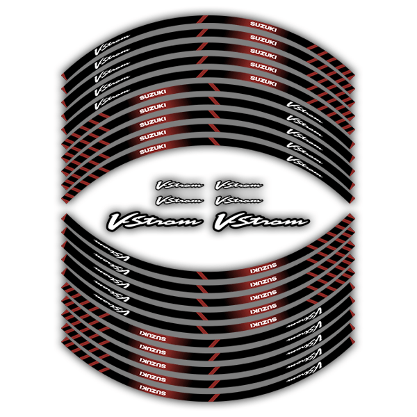 Car & Motorbike Stickers: Rim stripes sticker Suzuki V-Strom