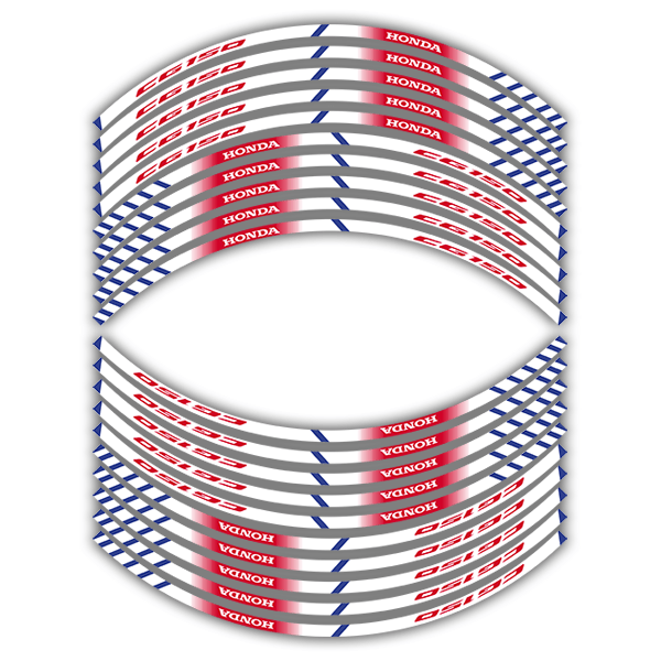 Car & Motorbike Stickers: Rim stripes sticker Honda CG 150