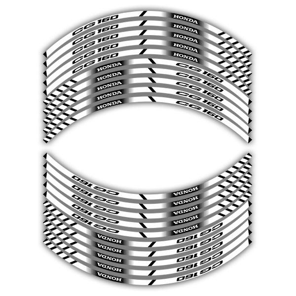 Car & Motorbike Stickers: Rim stripes sticker Honda CG 160