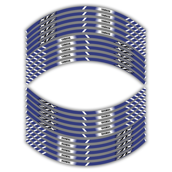 Car & Motorbike Stickers: Rim stripes sticker Yamaha XTZ 125
