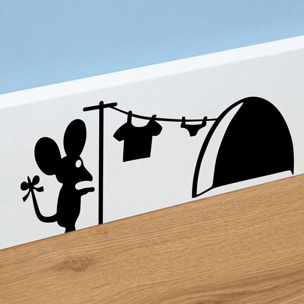 Wall Stickers: Clothing Mouse
