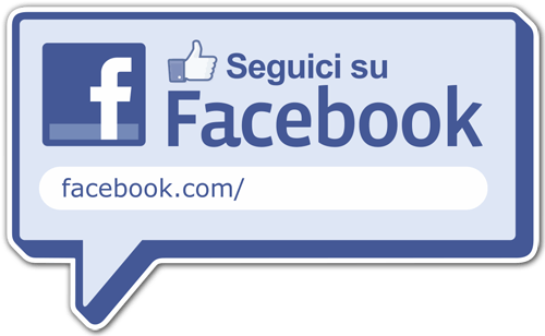 Wall Stickers: Seguici su Facebook