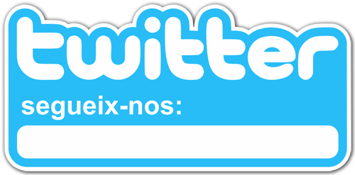 Wall Stickers: Segueix-nos a Twitter