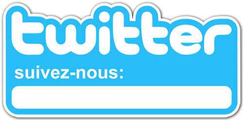 Wall Stickers: Suivez-nous sur Twitter