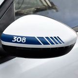 Car & Motorbike Stickers: Mirror Stickers Peugeot Models 2