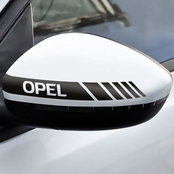 Set 2X Mirror Stickers Opel