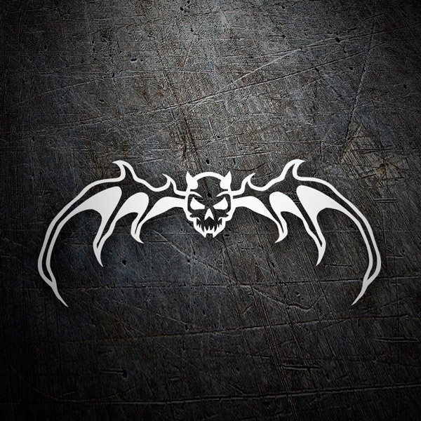 Car & Motorbike Stickers: Skull Bat