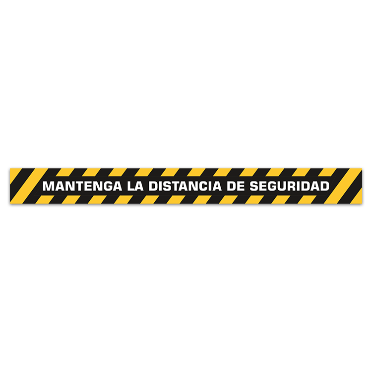 Car & Motorbike Stickers: Floor Sticker Keep a Safe Distance 1- Spanish