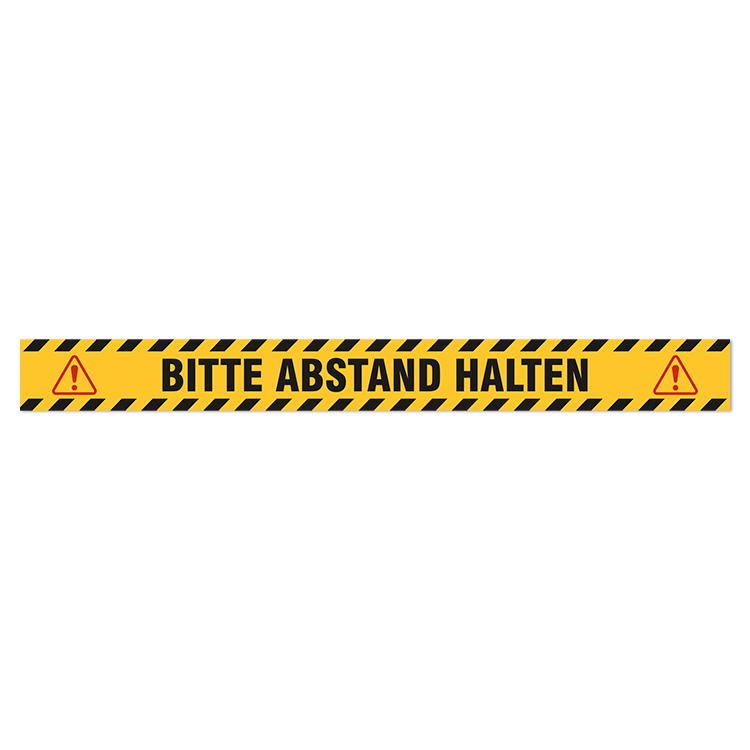 Car & Motorbike Stickers: Floor Sitcker Keep a Safe Distance 2 German Abstan