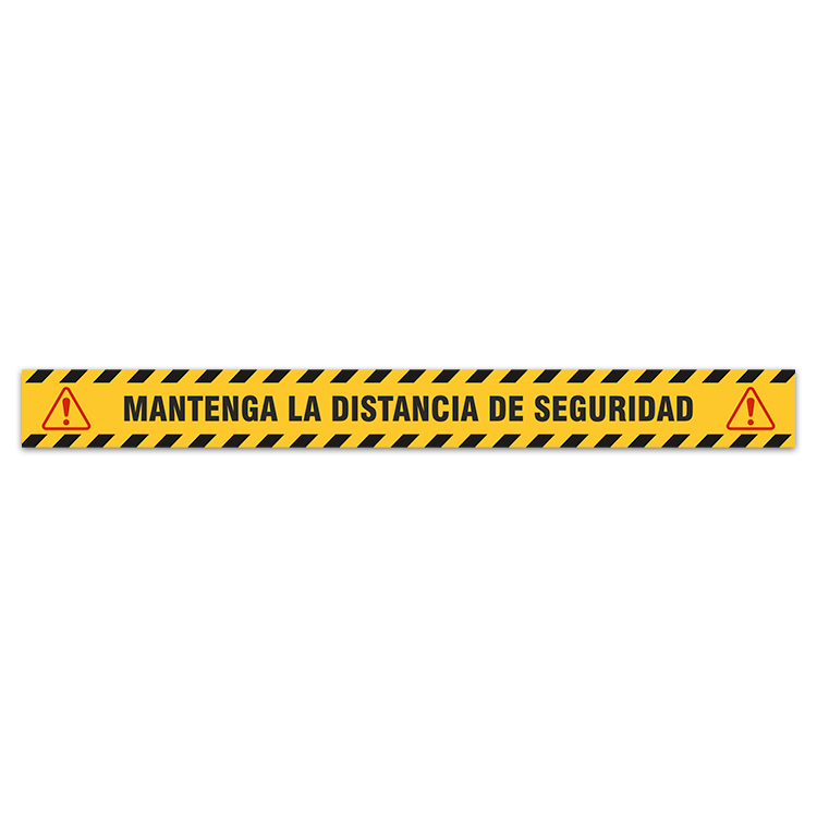 Car & Motorbike Stickers: Floor Sitcker Keep a Safe Distance 2 - Spanish