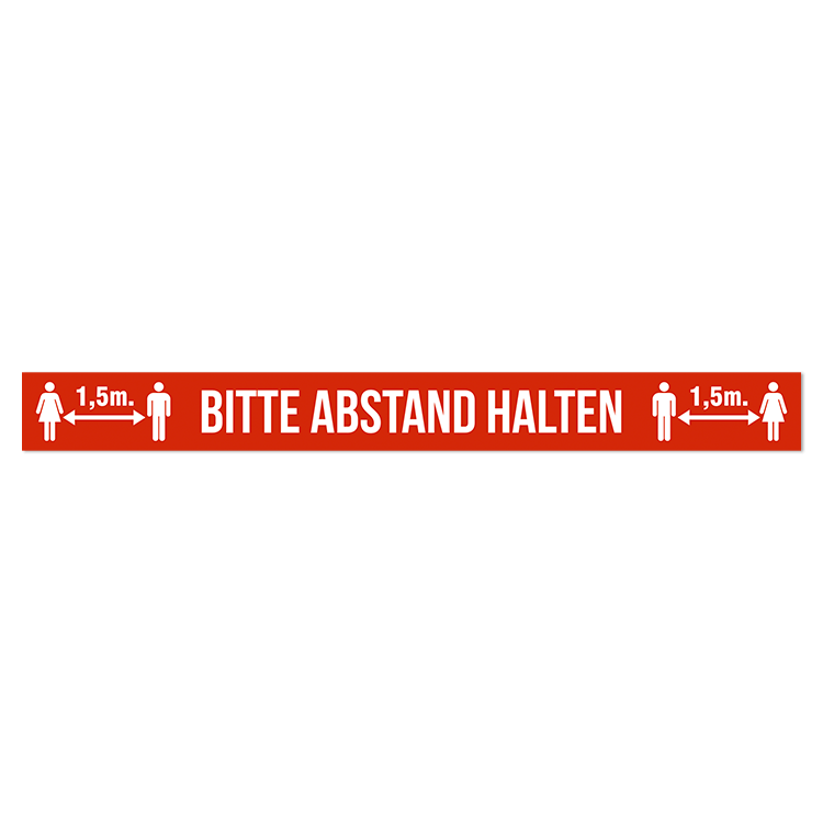 Car & Motorbike Stickers: Floor Sticker Keep a Safe Distance 3 - German