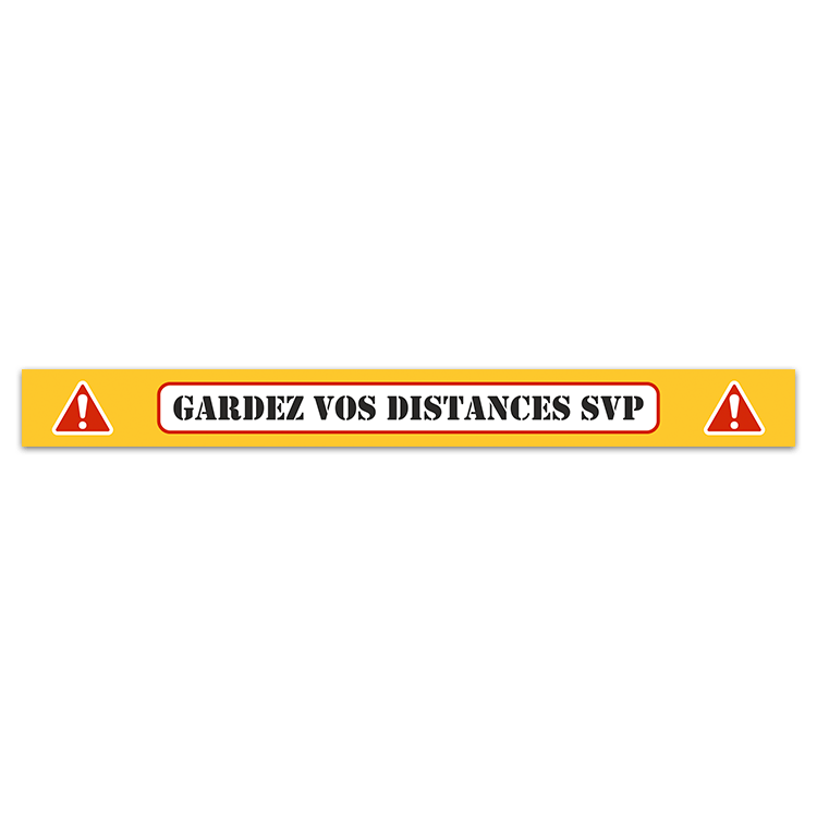 Car & Motorbike Stickers: Keep a Safe Distance 6 - French