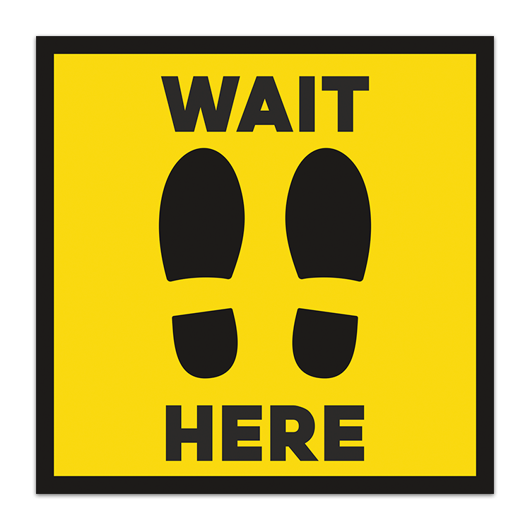 Car & Motorbike Stickers: Floor Sticker Wait Here
