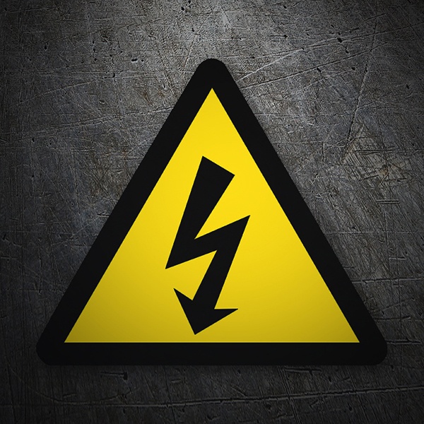 Car & Motorbike Stickers: Warning sign sticker High voltage