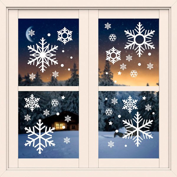 Wall Stickers: Set 45X Christmas Ornaments 3