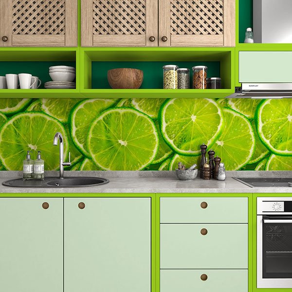 Wall Murals: Lime slices