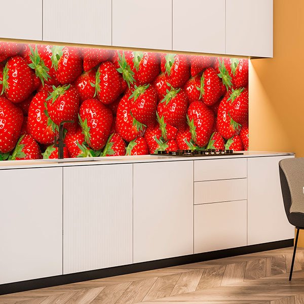 Wall Murals: Fresh strawberries 0