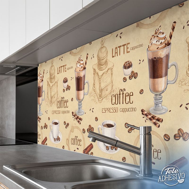 Wall Murals: Coffee illustration 2