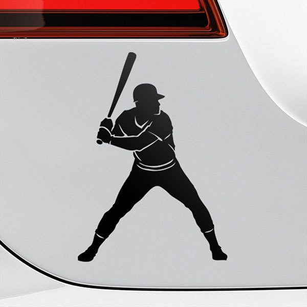 Car & Motorbike Stickers: Baseball batter