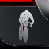 Car & Motorbike Stickers: Individual time trial cyclist 2