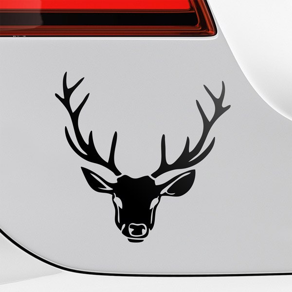 Car & Motorbike Stickers: Deer head