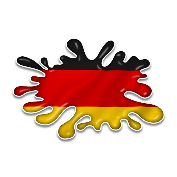 Car & Motorbike Stickers: Paint Splatter Germany