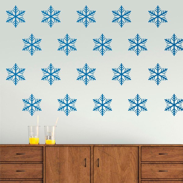 Wall Stickers: Set 12X snow flakes