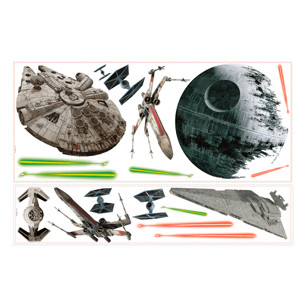 Wall Stickers: Star Wars Classic Ships