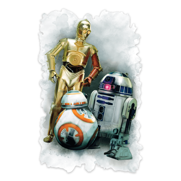 Wall Stickers: R2D2, CP30 and BB-8