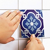 Wall Stickers: Kit 48 peel and stick tile Blue 5
