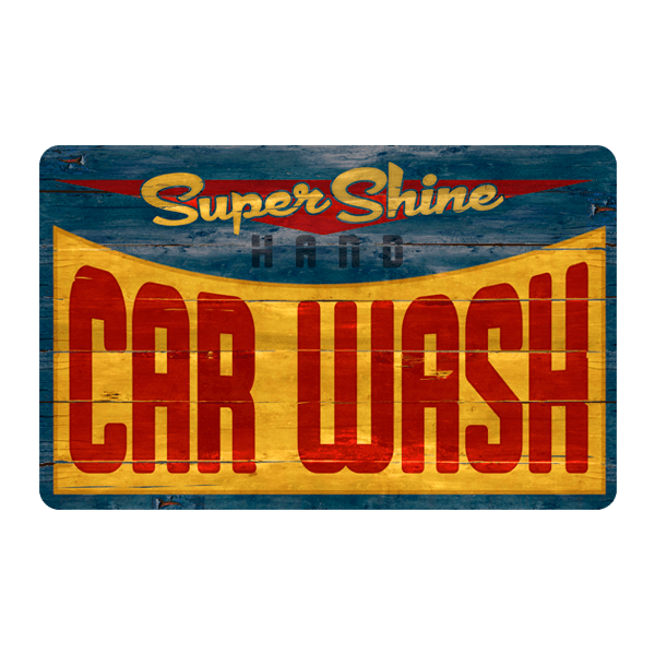 Wall Stickers: Super Shine Car Wash