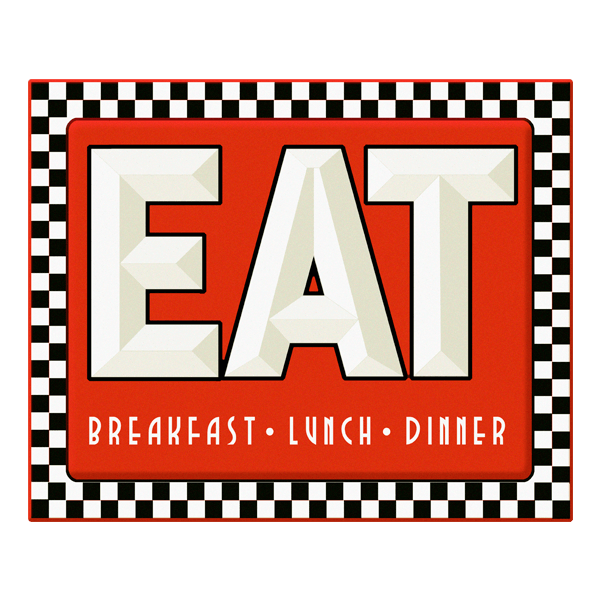 Wall Stickers: Eat Breakfast Lunch Dinner