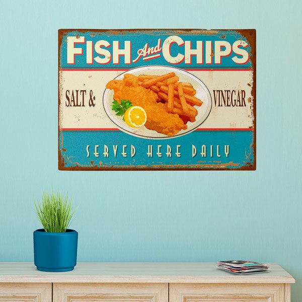 Wall Stickers: Fish and Chips
