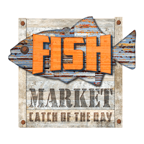 Wall Stickers: Fish Market