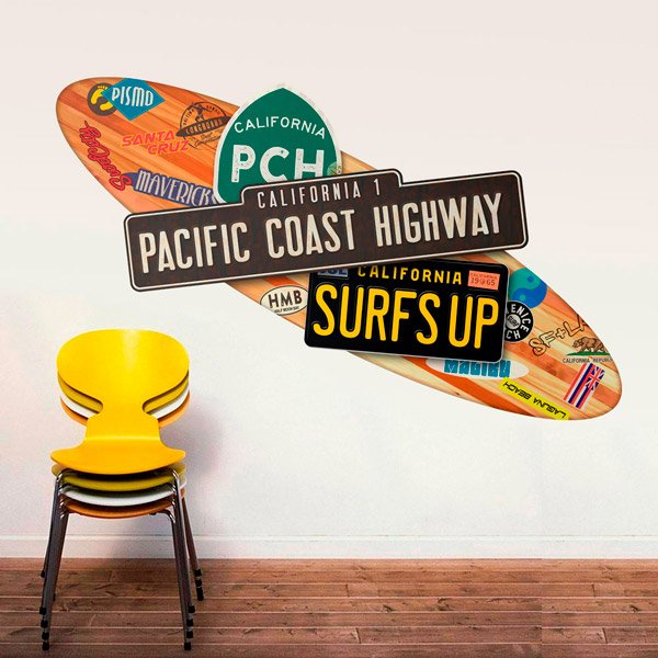 Wall Stickers: Pacific Coast Highway